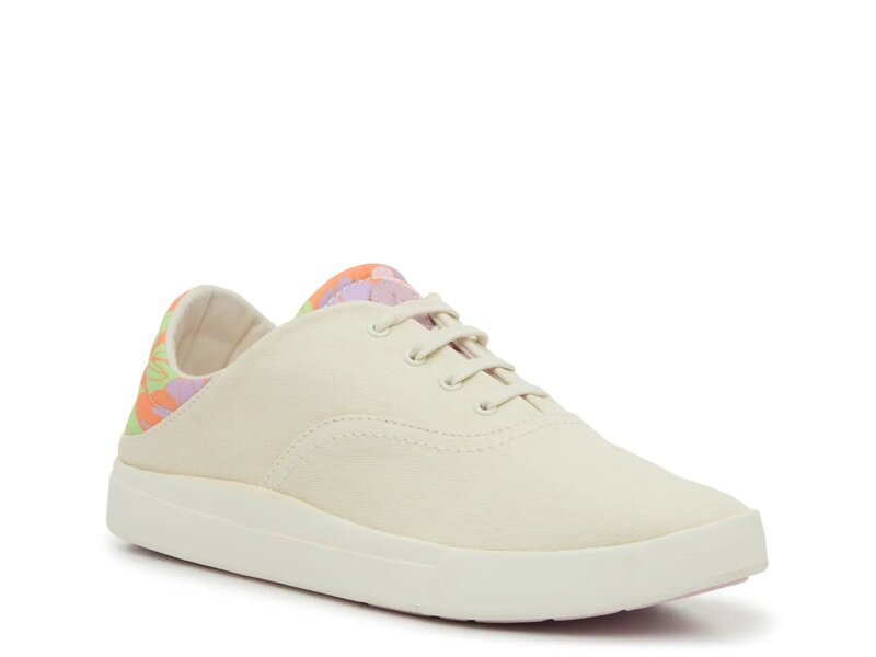 オルカイ レディース シューズ スニーカー Olukai Kohu Sneaker - Women\u0027s Off White/Multicolor Floral Print Heel \u0026 Tongue 象牙色