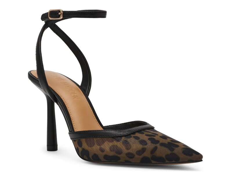 スティーブ マデン レディース シューズ パンプス Steve Madden Alliance Pump Dark Brown Leopard Print 赤銅色