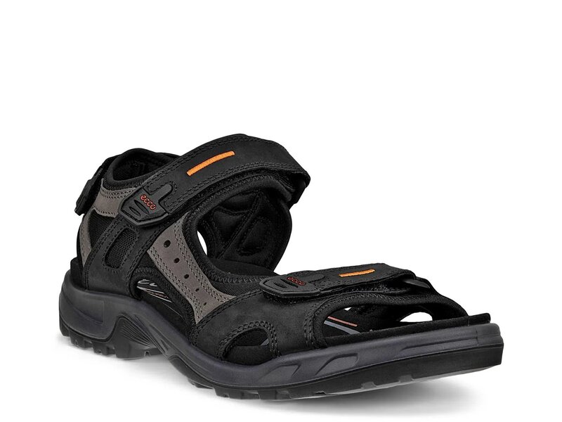 山びこ メンズ シューズ サンダル ECCO Yucatan River Sport Sandal Black 黒いこと 靴-スリッポン-メンズ靴