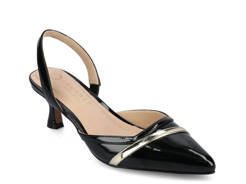 ジャーニー レディース シューズ パンプス Journee Nellia Pump Black Patent ブラック