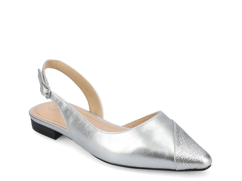 ジャーニー レディース シューズ パンプス Journee Daphnne Flat Silver Metallic シルバー|ReVida 店