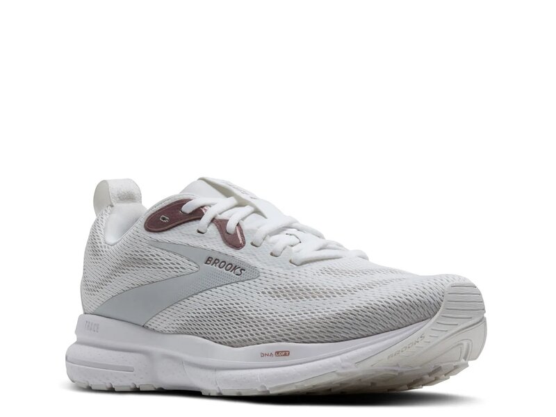 ブルックス レディース シューズ スニーカー Brooks Trace 4 Running Shoe - Women\u0027s White/Pink 白いこと 靴-レディース靴