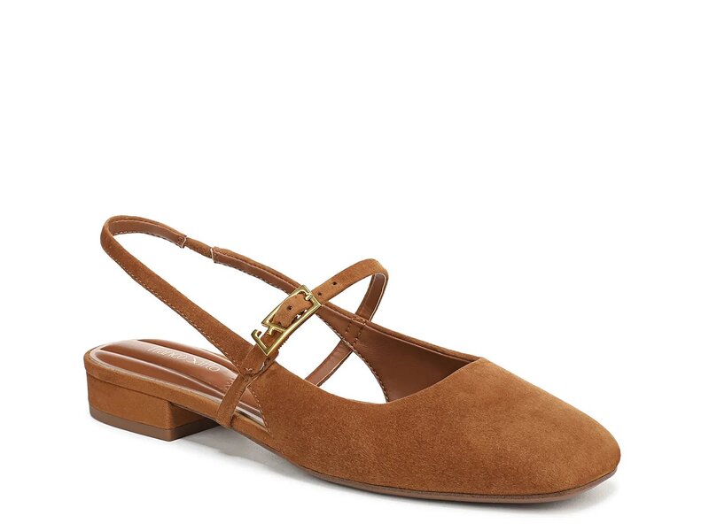フランコサルト レディース シューズ パンプス Franco Sarto Destin Mary Jane Flat Cognac Suede