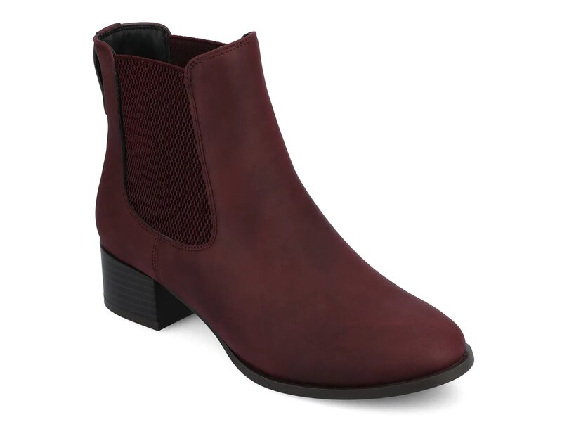 ジャーニー レディース シューズ ブーツ・レインブーツ Journee Chayse Bootie Burgundy バーガンディ｜ReVida 店