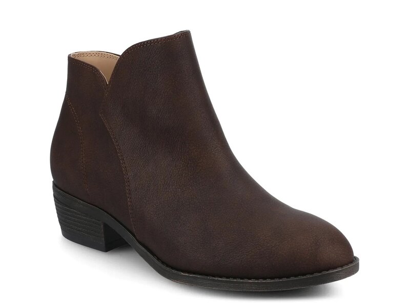ジャーニー レディース シューズ ブーツ・レインブーツ Journee Solarah Bootie Dark Brown ブラウン