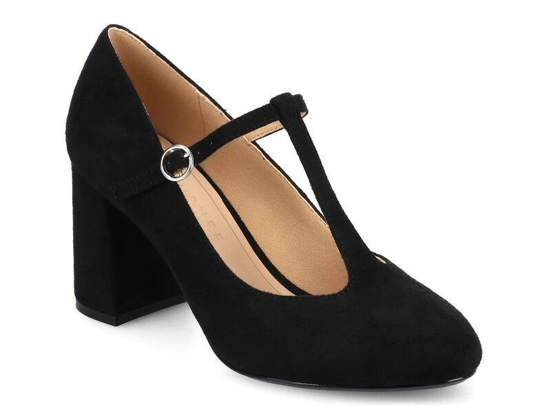 ジャーニー レディース シューズ パンプス Journee Talani Pump Black Suede ブラック｜ReVida 店