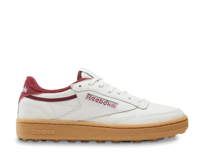 リーボック レディース シューズ スニーカー Reebok Club C Golf Sneaker - Women's Off White/Burgundy オフホワイト|ReVida 店