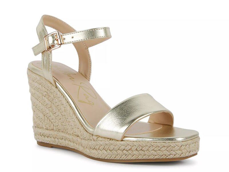 ロンドンラグ レディース シューズ サンダル London Rag Augie Wedge Sandal Gold Metallic ゴールド