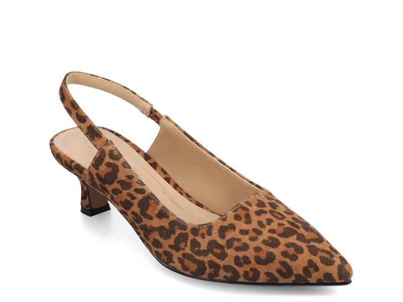 ジャーニー レディース シューズ パンプス Journee Paulina Pump Light Brown/Black Leopard Print ブラック|ReVida 店
