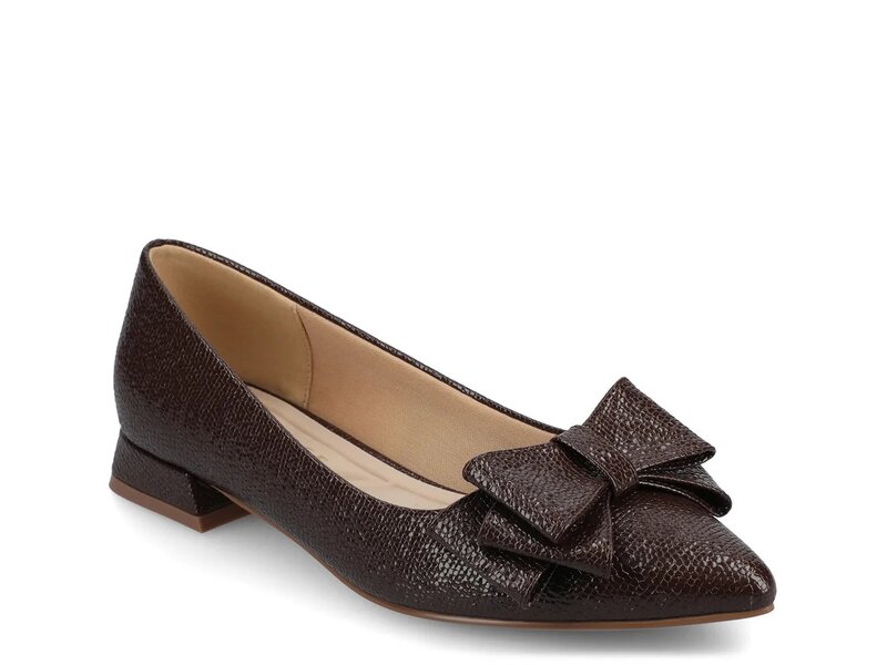 ジャーニー レディース シューズ パンプス Journee Ophelia Flat Dark Brown ブラウン