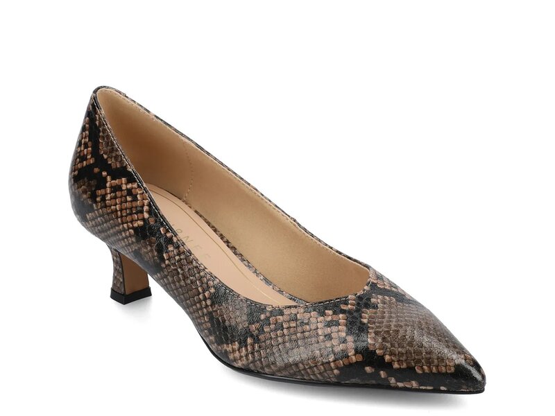ジャーニー レディース シューズ パンプス Journee Pammie Pump Snake Print｜ReVida 店