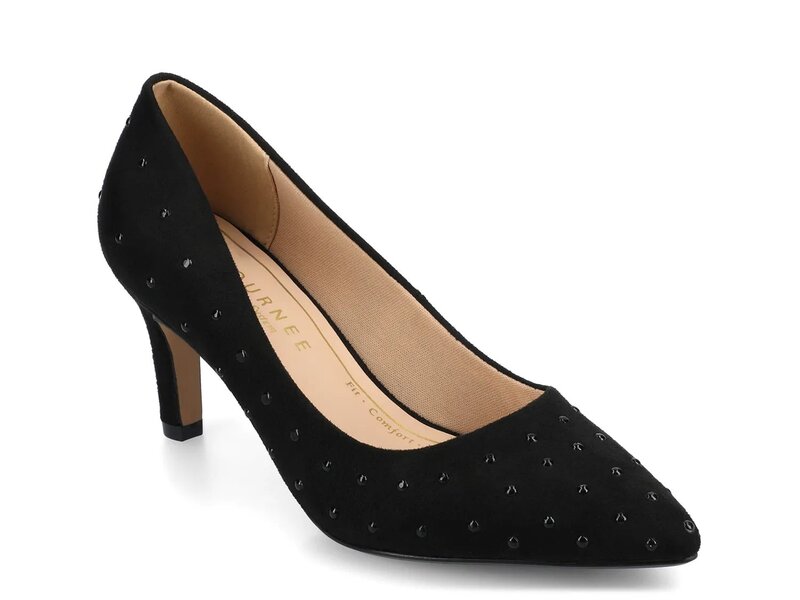 渡航 レディース シューズ パンプス Journee Scylee Pump Black Beaded 黒いこと レディース靴-靴-パンプス