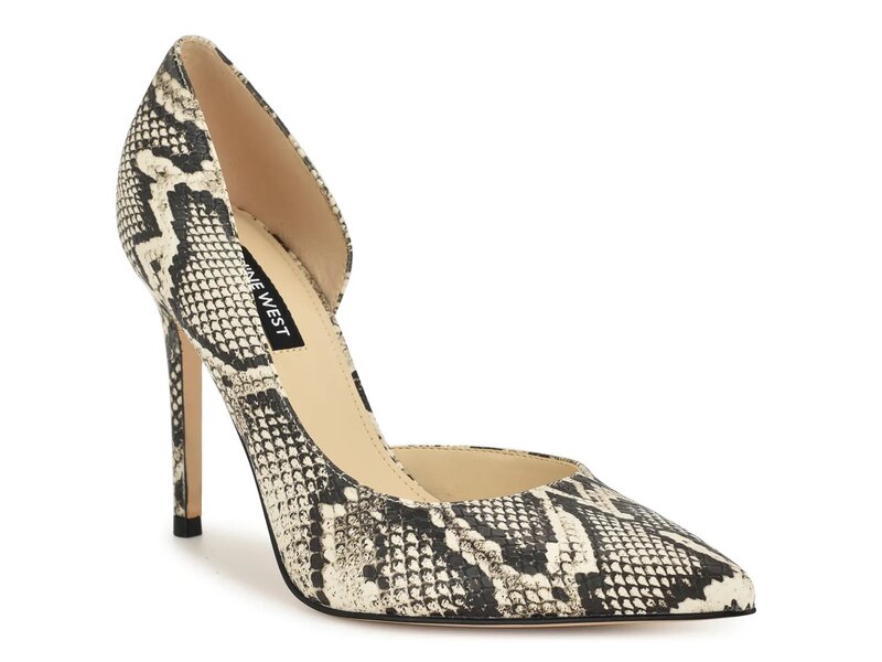 ナインウェスト レディース シューズ パンプス Nine West Folowe Pump Light Grey Snake Print グレー|ReVida 店