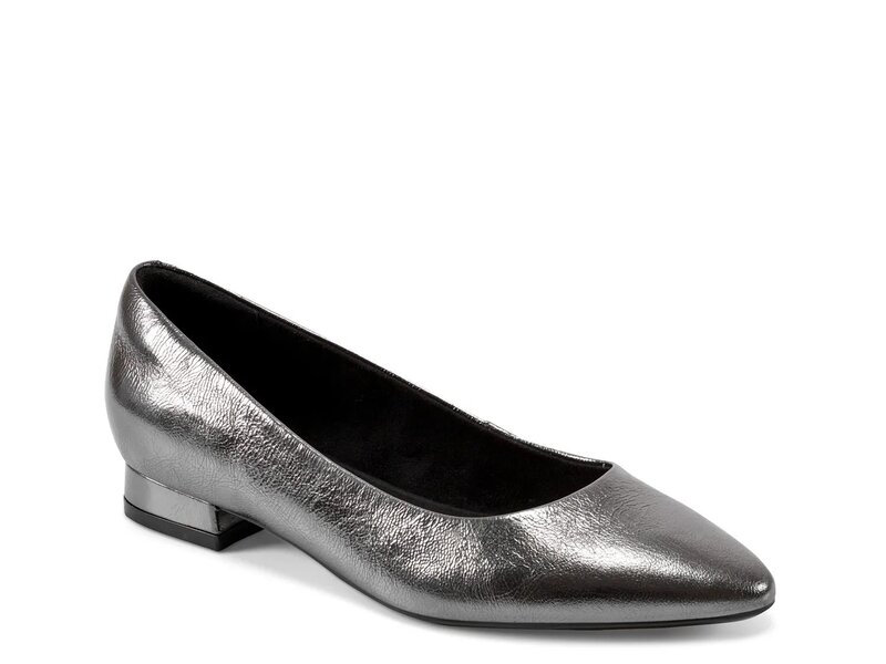 ロックポート レディース シューズ パンプス Rockport Tessa Total Motion Flat Pewter Metallic ピューター