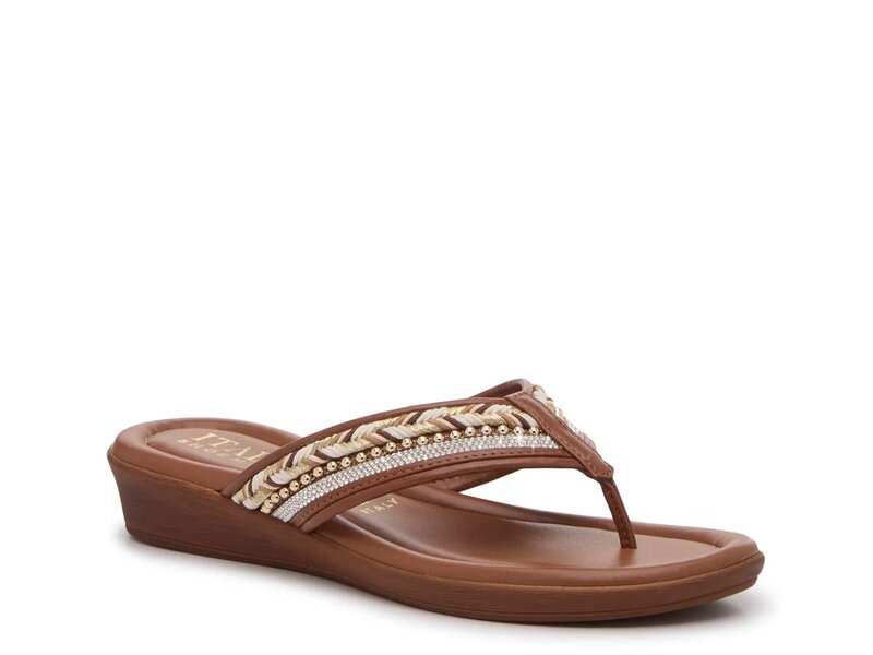 イタリアンシューメーカー レディース シューズ サンダル Italian Shoemakers Malika Sandal Cognac｜ReVida 店