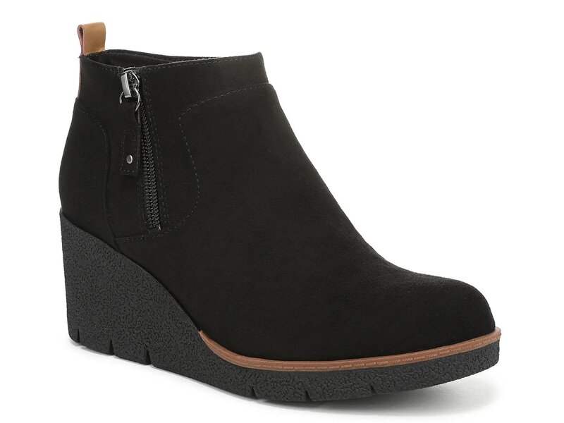 ドクター・ショール レディース シューズ ブーツ・レインブーツ Dr. Scholl's Bianca Wedge Bootie Black ブラック｜ReVida 店