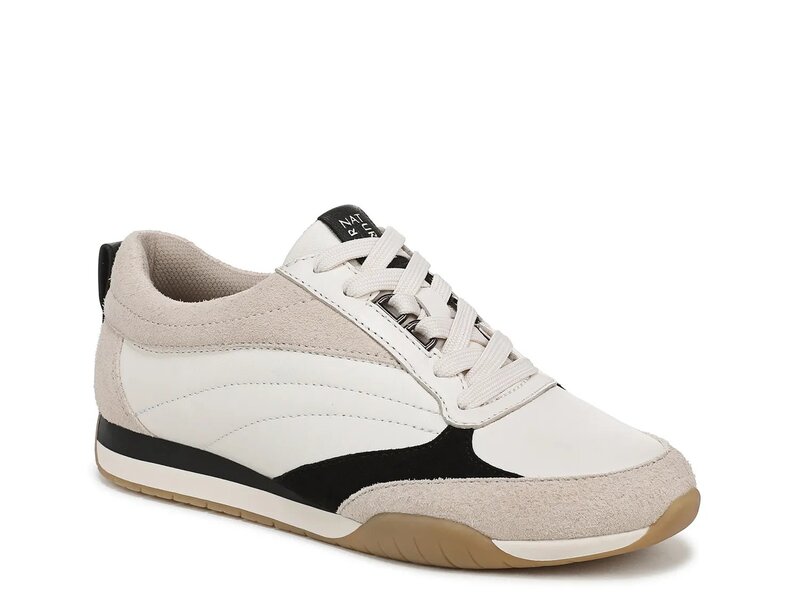 ナチュライザー レディース シューズ スニーカー Naturalizer Tao Sneaker White/Black Leather 白いこと 靴-スニーカー