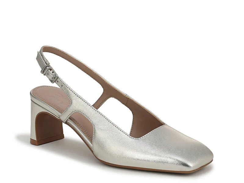 ナチュライザー レディース シューズ パンプス Naturalizer Carmen Pump Silver Leather しろがね色 パンプス-靴-レディース靴