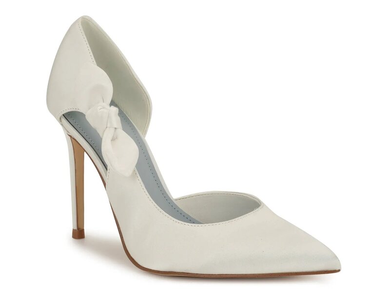 ナインウェスト レディース シューズ パンプス Nine West Fhalon Pump White Satin 白いこと