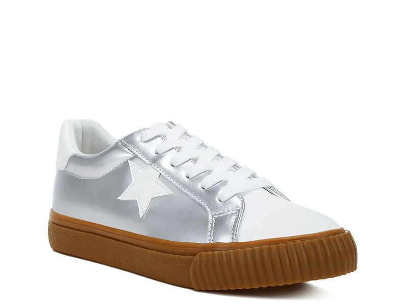 ロンドンラグ レディース シューズ スニーカー London Rag Jumping Jacks Sneaker Silver Metallic シルバー