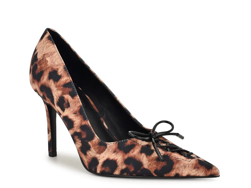 ナインウェスト レディース シューズ パンプス Nine West Marsen Pump Light Brown/Black Leopard Print 黒いこと
