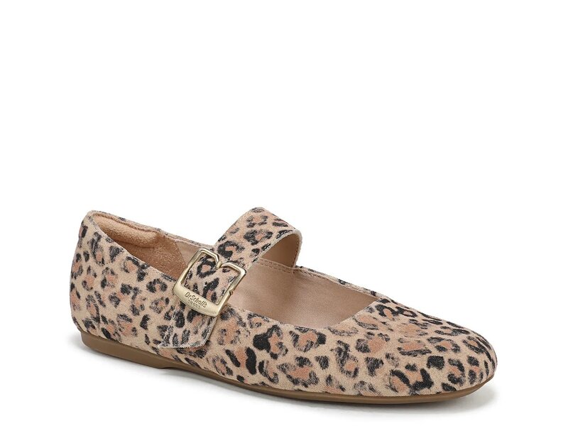 ドクター・ショール レディース シューズ パンプス Dr. Scholl's Weston Mary Jane Brown Leopard Print Suede ブラウン｜ReVida 店