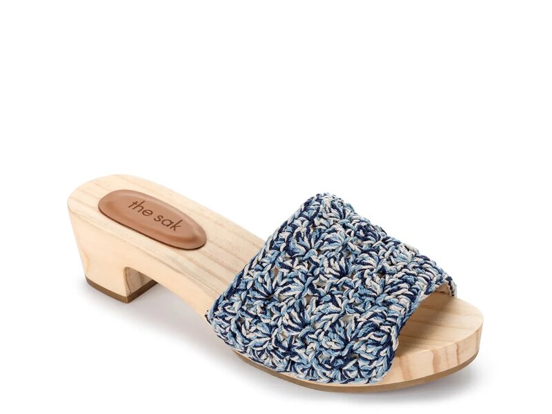 ザサック レディース シューズ サンダル The Sak Ella Crochet Sandal Blue ブルー