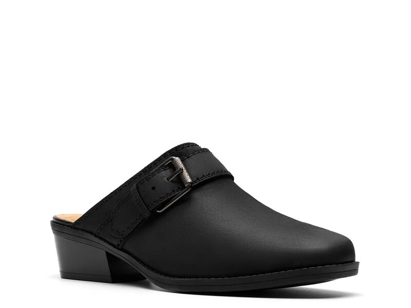 クラークス レディース シューズ スリッポン・ローファー Clarks Danyelle Mist Slip-On Black Leather ブラック