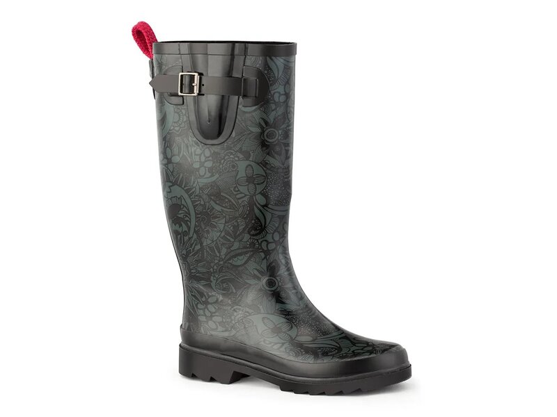 サックルーツ レディース シューズ ブーツ・レインブーツ Sakroots Rhythm Rain Boot Black ブラック