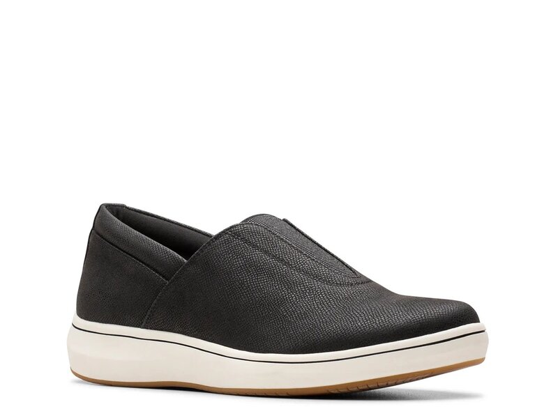 クラークス レディース シューズ スリッポン・ローファー Clarks Cloudsteppers BreezeSky Ria Slip-On Black ブラック