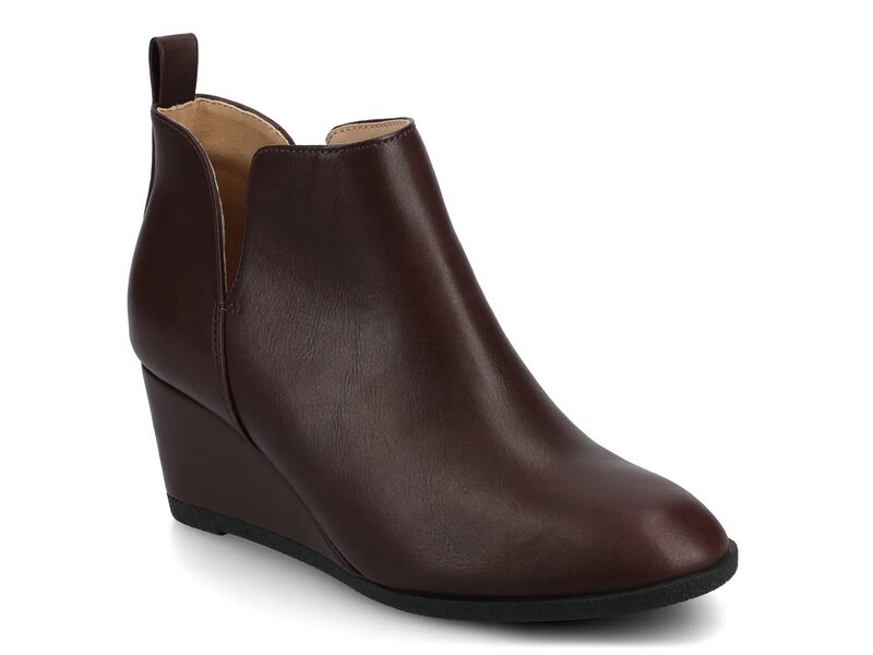 【送料無料】 ジャーニー レディース ブーツ・レインブーツ ブーティ シューズ Mylee Wedge Bootie Oxblood Brown画像
