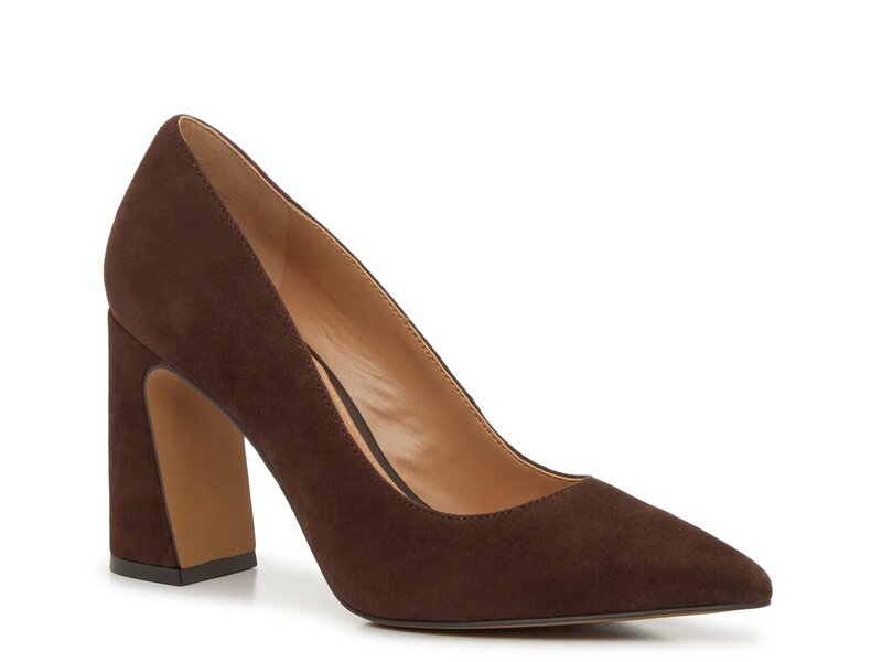 ヴィンスカムート レディース シューズ パンプス Vince Camuto Ableen Pump Chocolate Suede チョコレート