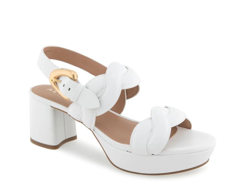 エアロソールズ レディース シューズ サンダル プラットフォーム Aerosoles Camea Platform Sandal White ホワイト