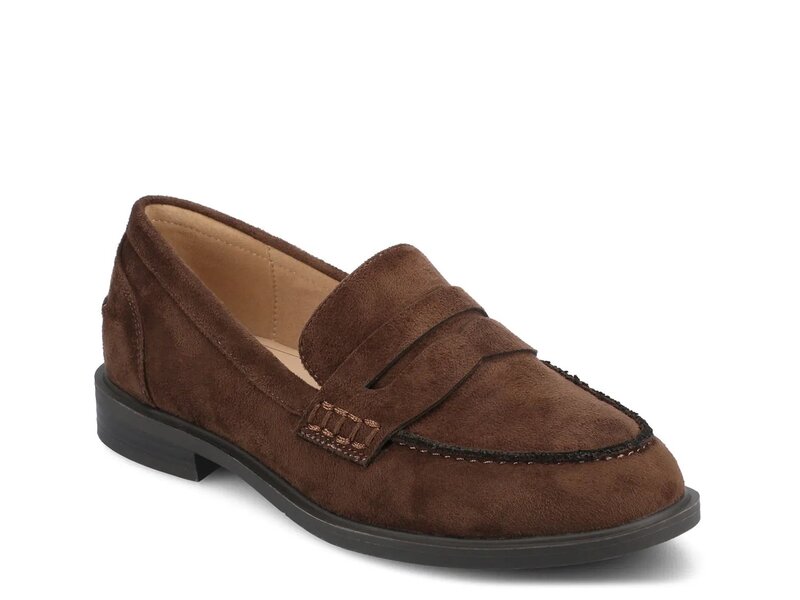 客旅 レディース シューズ スリッポン・ローファー Journee Brooks Loafer Chocolate Brown 赤銅色 靴-ローファー-レディース靴