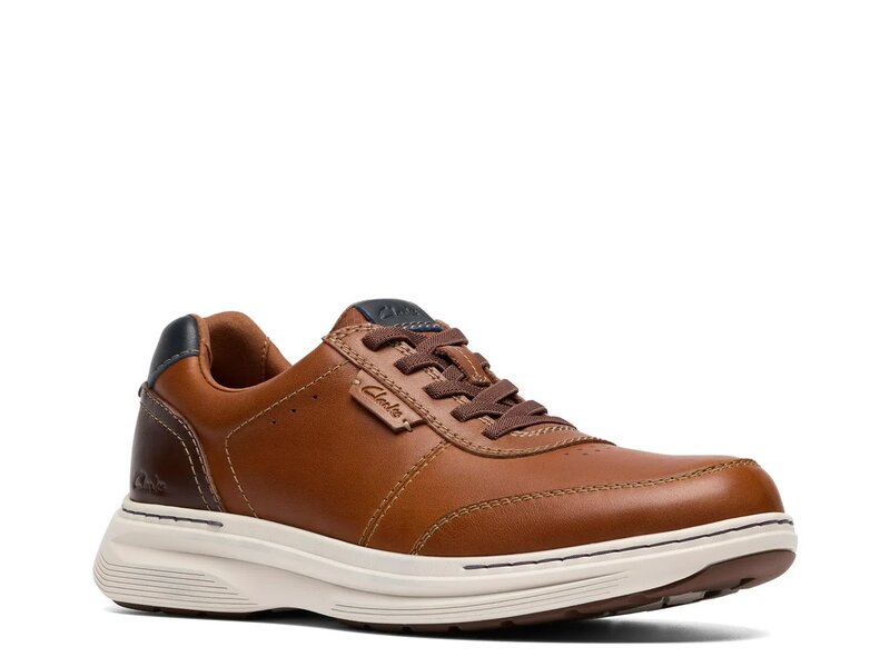 クラークス メンズ シューズ スニーカー Clarks Craftwell Sneaker Tan Leather タン