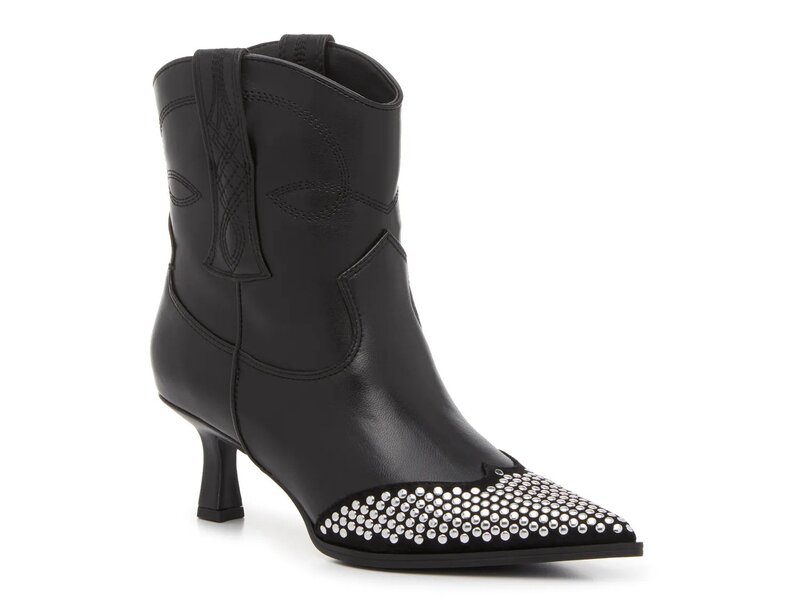 サムエデルマン レディース シューズ ブーツ・レインブーツ Circus by Sam Edelman Yolanda Western Bootie Black 黒いこと レディース靴-ブーツ-靴