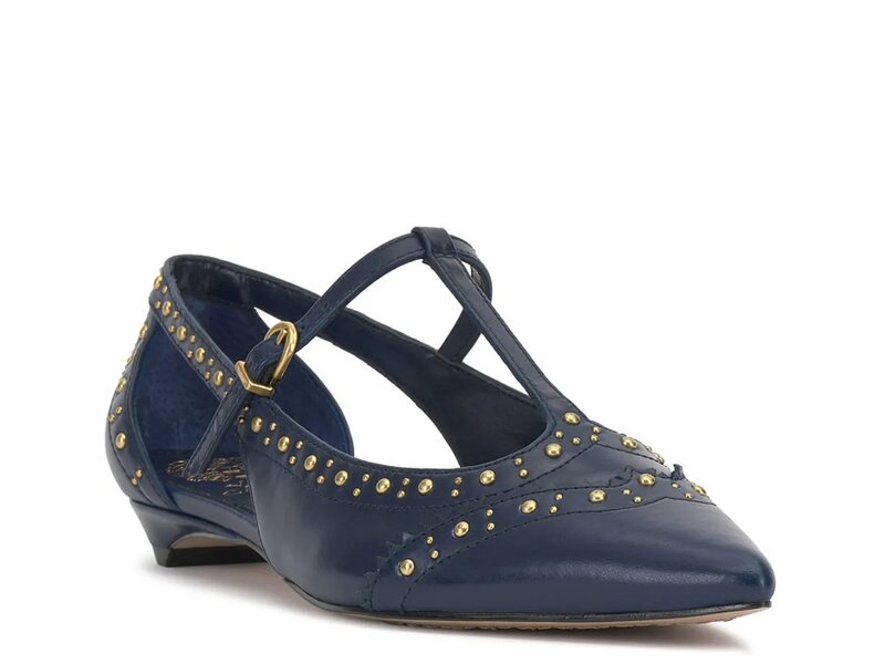 ヴィンスカムート レディース シューズ パンプス Vince Camuto Valkie Pump Navy Leather 米国海軍 パンプス-靴