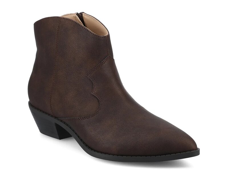 ジャーニー レディース シューズ ブーツ・レインブーツ Journee Taliah Bootie Chocolate チョコレート|ReVida 店
