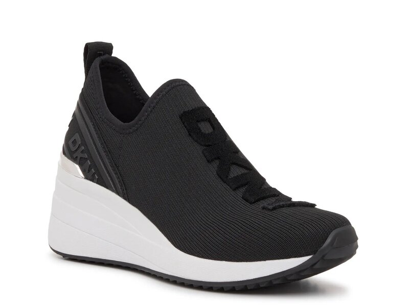 ダナ キャラン ニューヨーク レディース シューズ スニーカー DKNY Keeva Wedge Sneaker Black ブラック