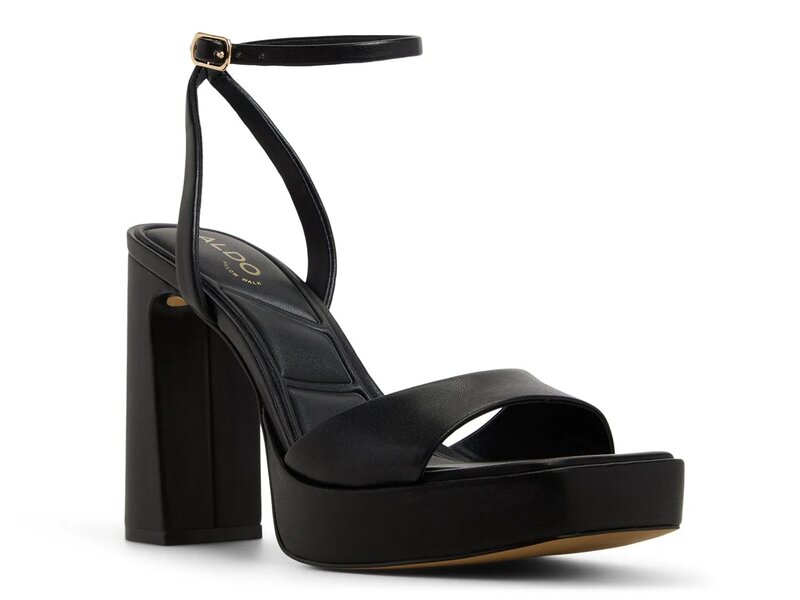 アルド レディース シューズ サンダル プラットフォーム Aldo Lothon Platform Sandal Black Synthetic ブラック