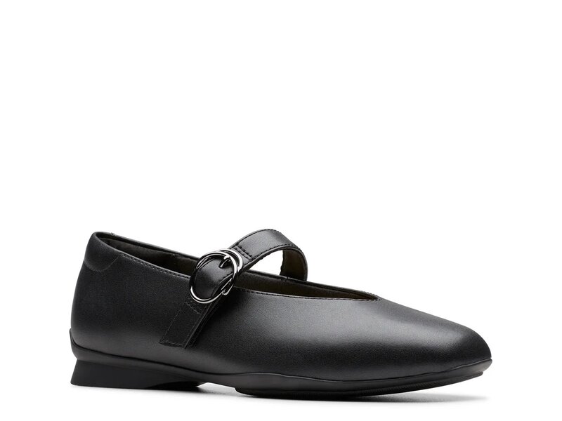クラークス レディース シューズ パンプス Clarks Jazmynn Iris Mary Jane Black Leather ブラック|ReVida 店