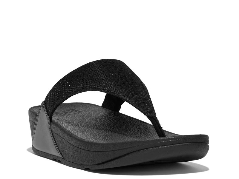 フィットフロップ レディース シューズ サンダル FitFlop Lulu Shimmerlux Wedge Sandal Black ブラック