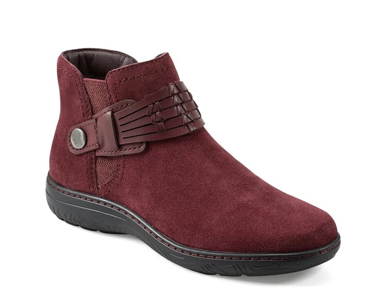 地びた レディース シューズ ブーツ・レインブーツ Earth Synal Bootie Red 赤いこと 靴-その他-ブーツ