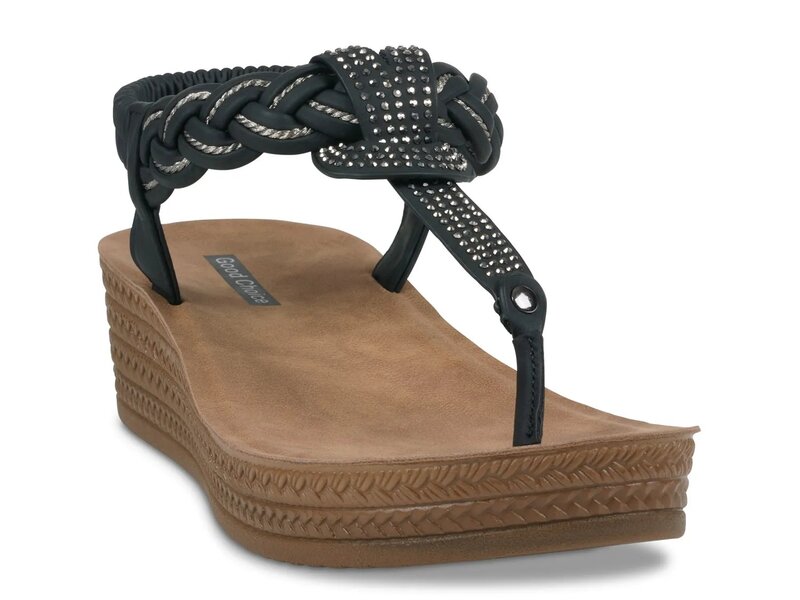 ジーシーシューズ レディース シューズ サンダル GC Shoes Ivana Wedge Sandal Black ブラック