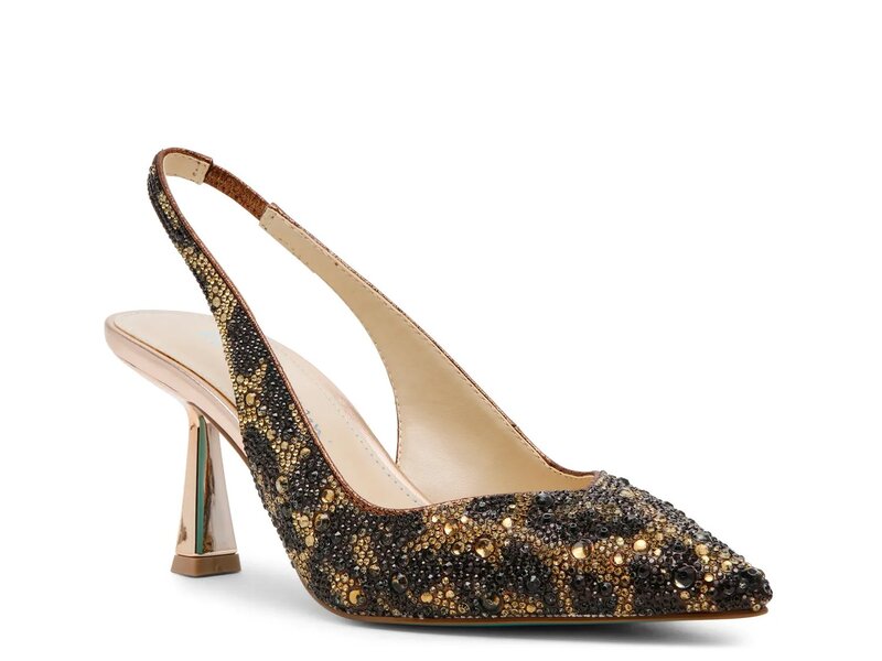 ベッツィジョンソン レディース シューズ パンプス Betsey Johnson Mya Pump Light Brown/Black Leopard Print 黒いこと