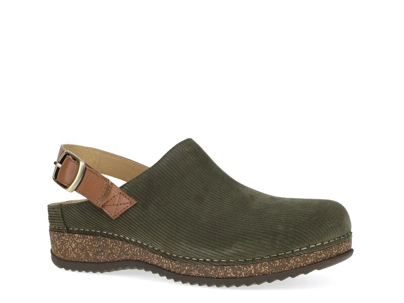 ダンスコ レディース シューズ サンダル Dansko Merrin Clog Olive Green Suede グリーン|ReVida 店