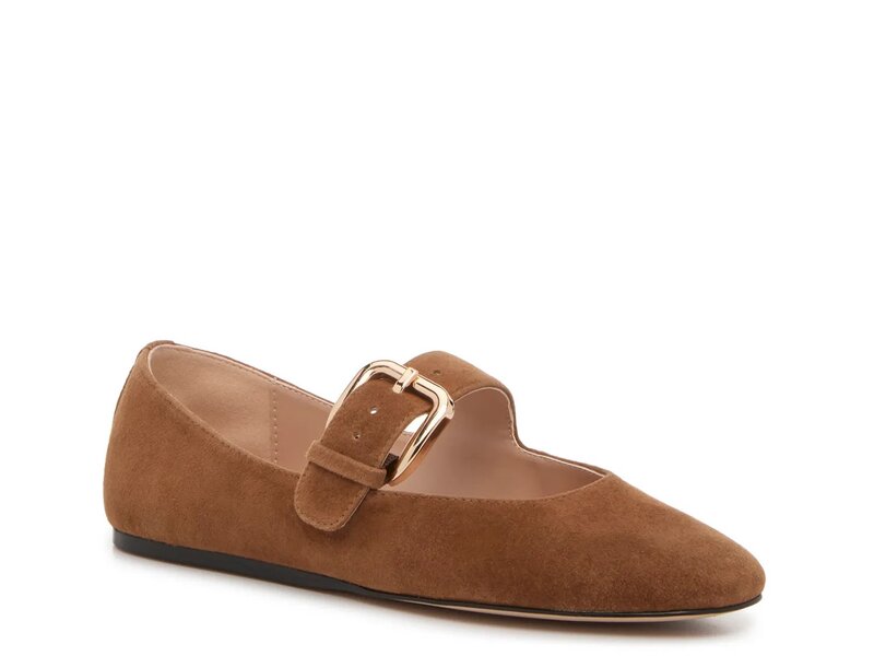 スティーブ マデン レディース シューズ パンプス Steve Madden Zarah Mary Jane Flat Chestnut Suede