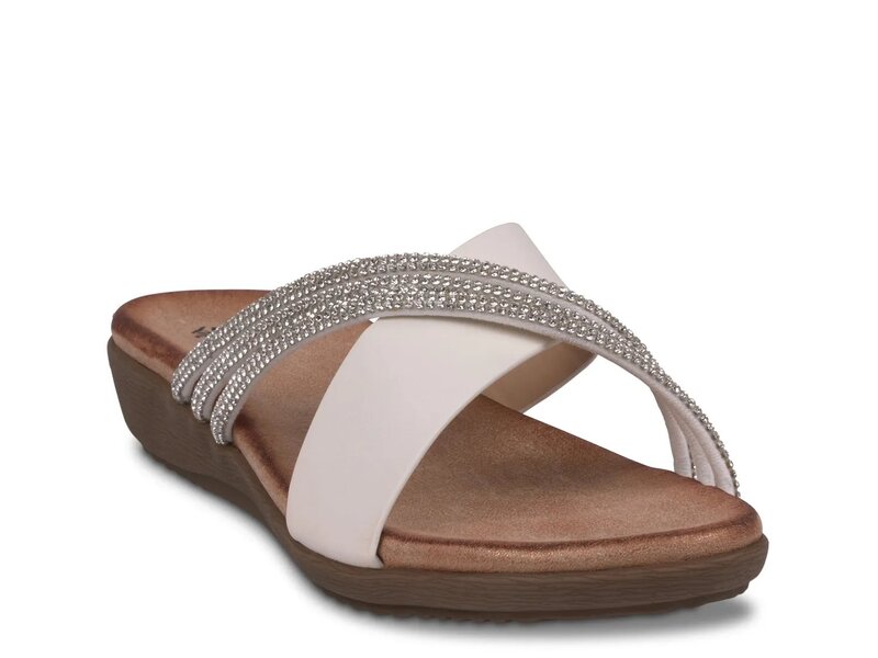 ジーシーシューズ レディース シューズ サンダル GC Shoes Iris Wedge Sandal White ホワイト
