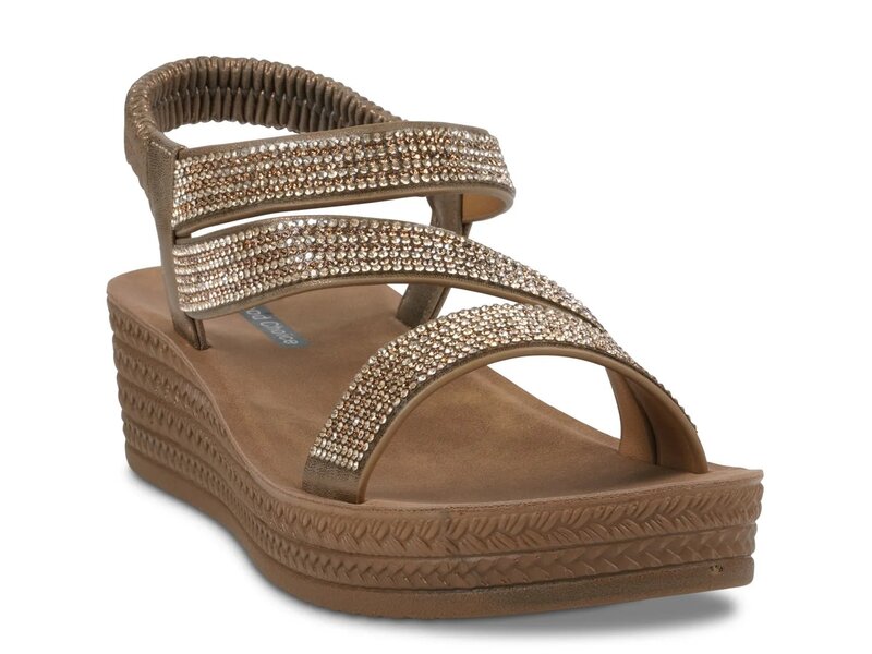 ジーシーシューズ レディース シューズ サンダル GC Shoes Ruby Wedge Sandal Bronze Metallic メタリック|ReVida 店