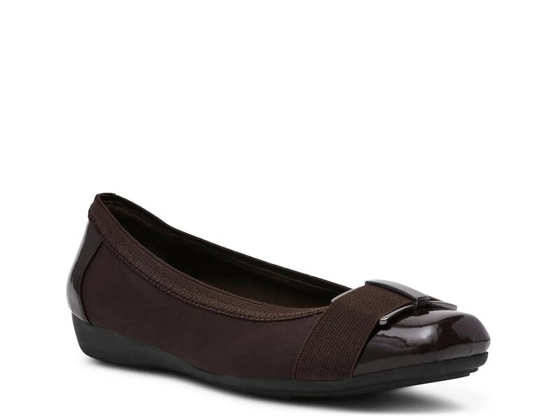 アンクライン レディース シューズ パンプス Anne Klein Ultimate Flat Dark Brown 赤銅色 パンプス-靴-レディース靴